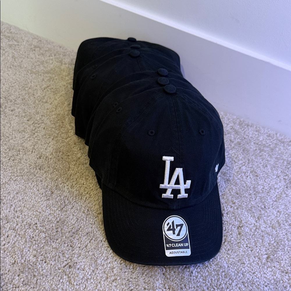 47 Brand Black LA Logo Cap
